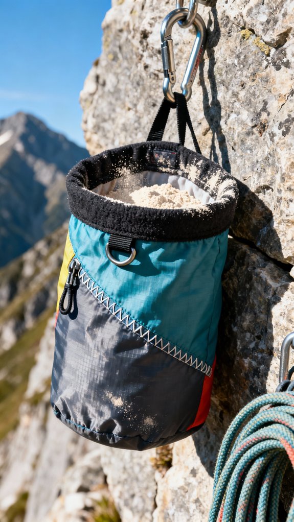 water resistant climbing chalk bag