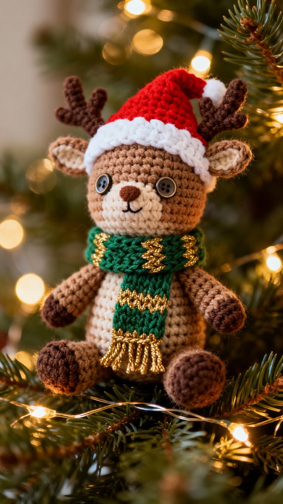 whimsical reindeer holiday design