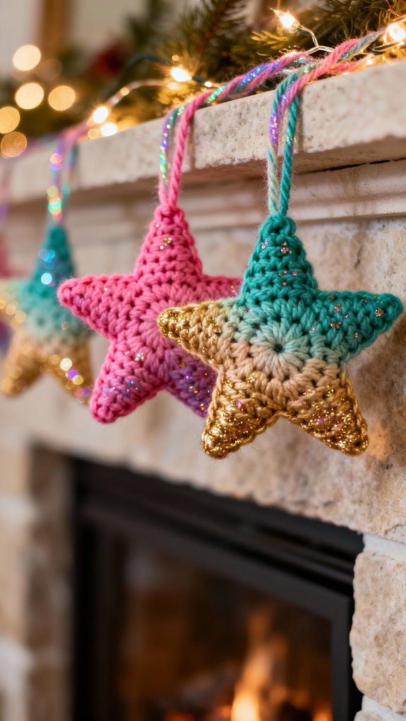 whimsical star garland creation