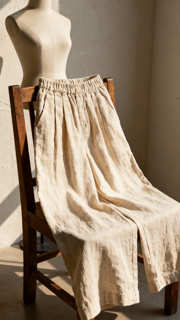 wide leg linen pants tutorial