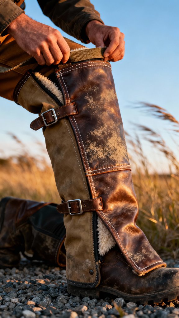 wind resistant double layered chaps