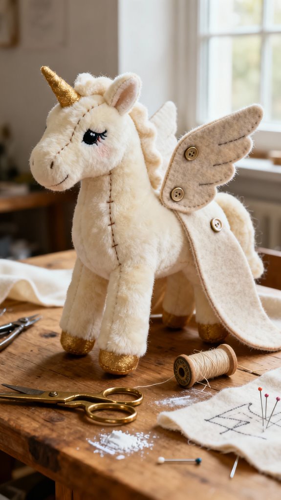 wing construction for plushies