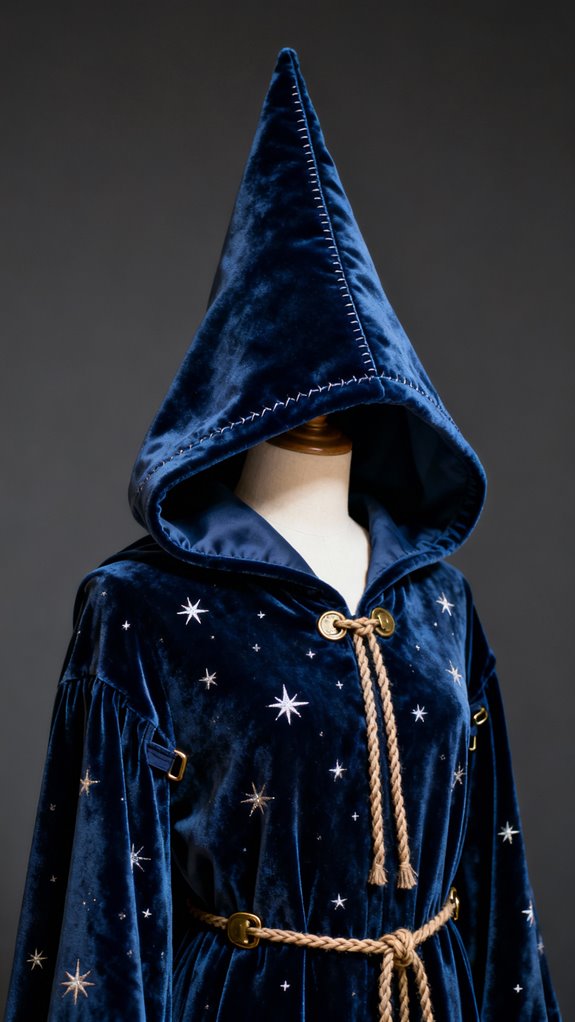 wizard robe hood construction