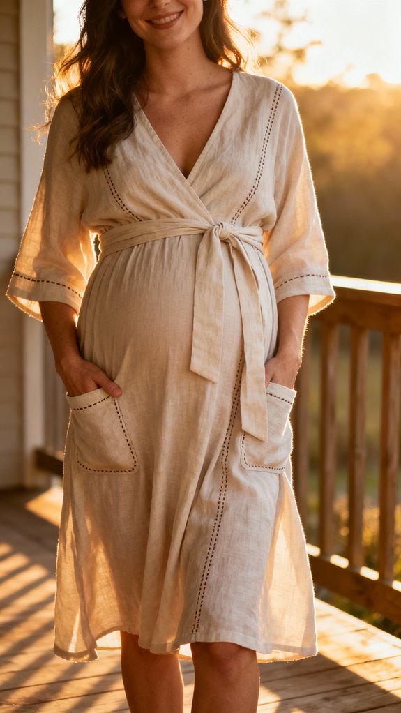 wrap dress with pockets