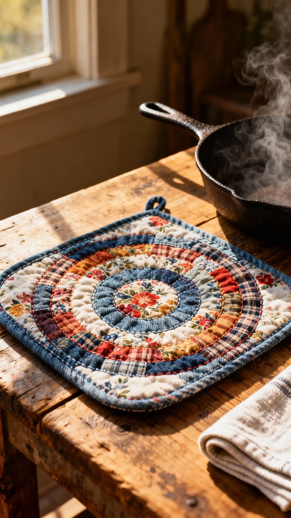 zero waste fabric pot holder