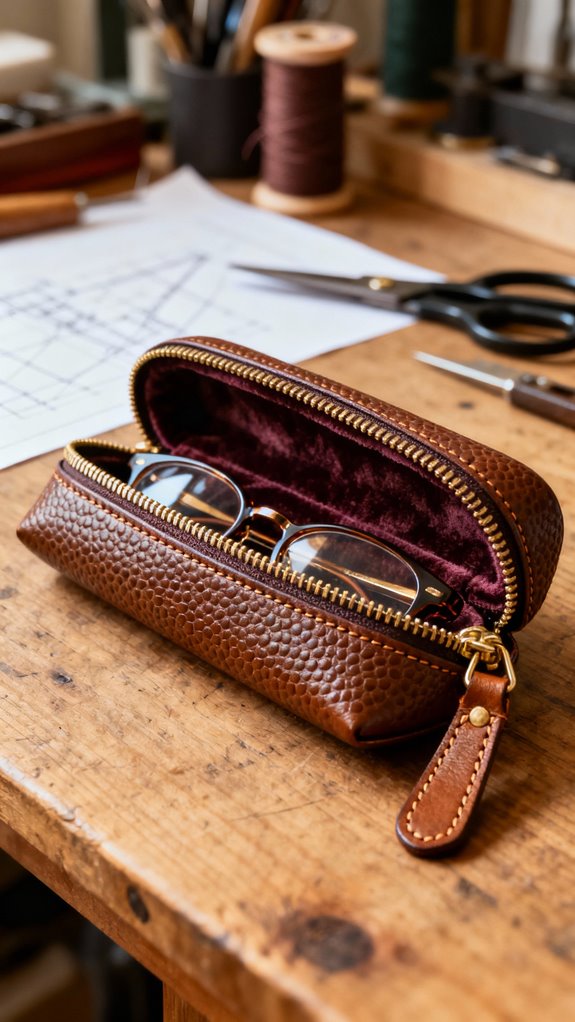 zippered case for glasses