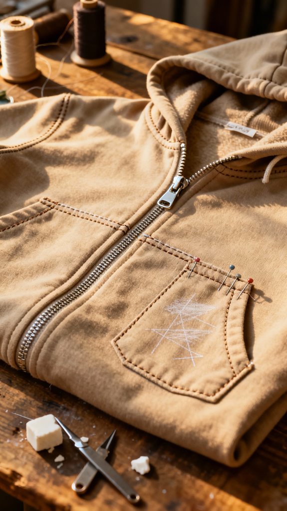 zippered hoodie sewing tutorial