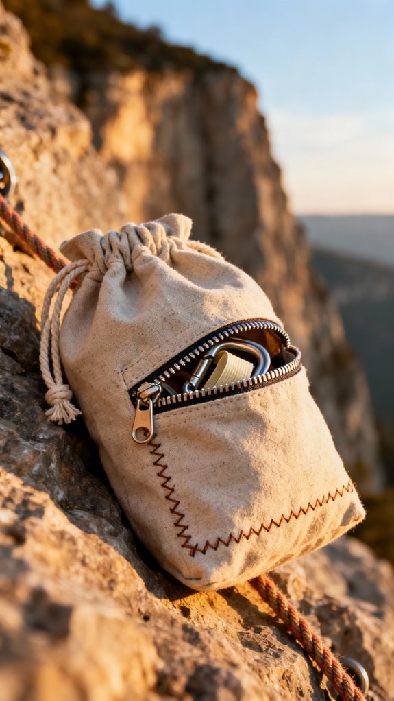 zippered pocket for essentials