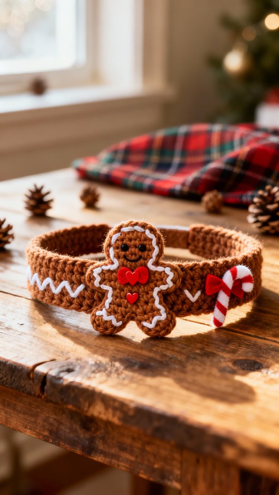 adorable gingerbread man headband