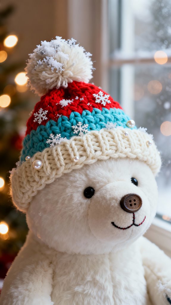 adorable polar bear hat