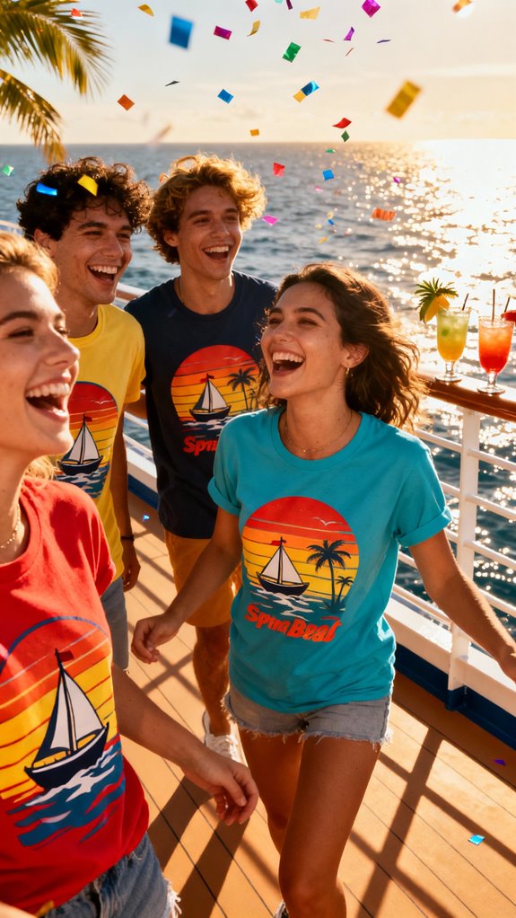 bold vibrant cruise shirts