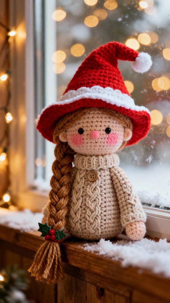 braided hair gnome charm