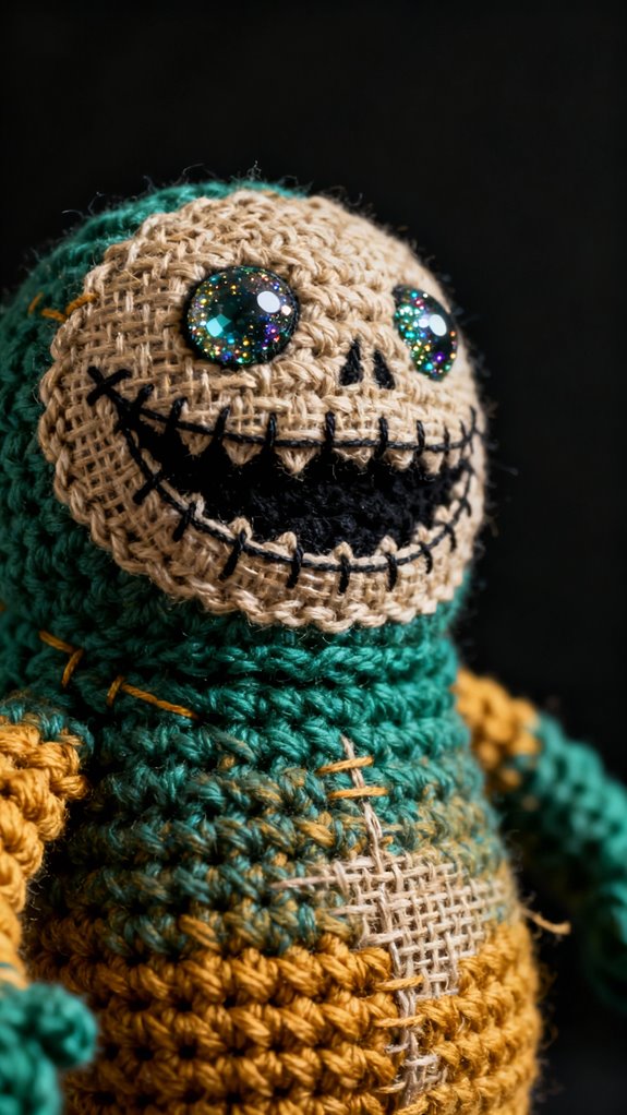 burlap texture amigurumi challenge