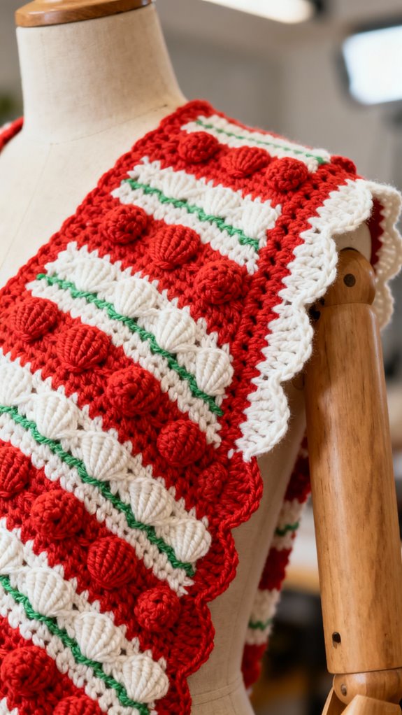 candy cane striped vest