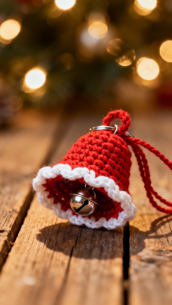 charming crocheted christmas bells