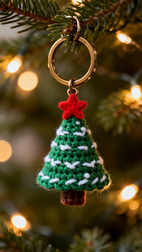 charming miniature christmas keychains