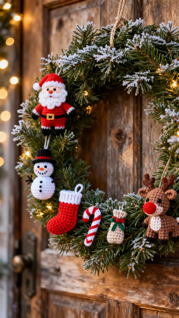 charming portable christmas wreath