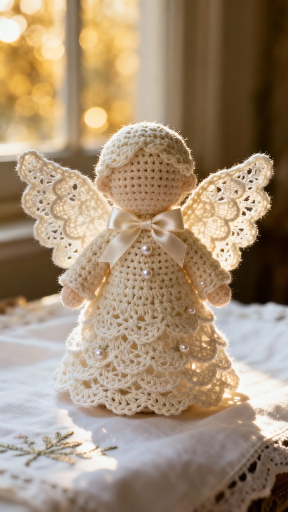 cherished crochet baptism angel