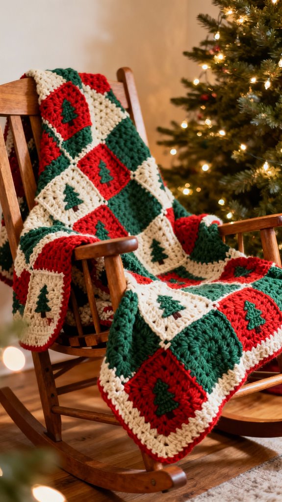 christmas tree granny squares