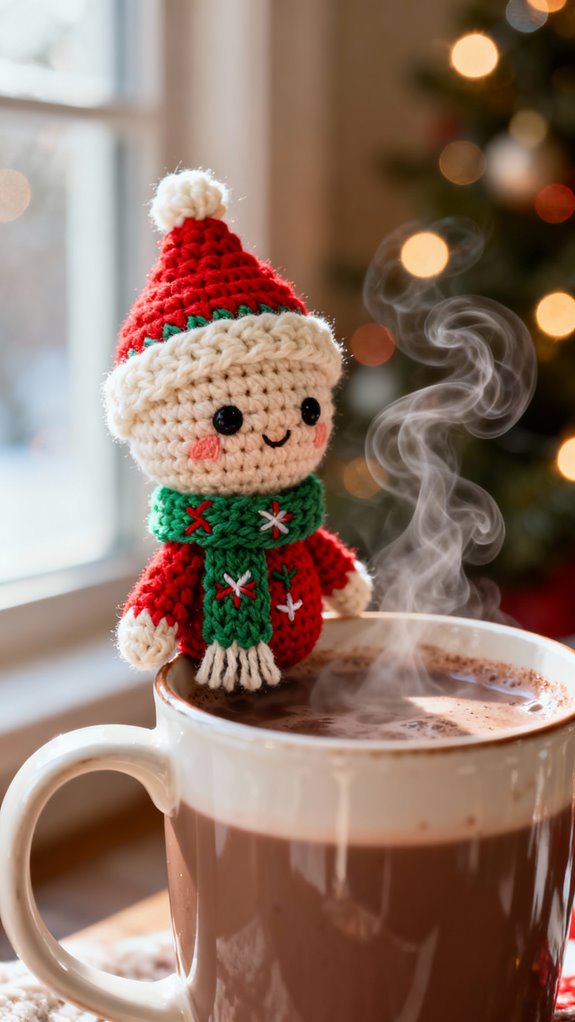 cozy amigurumi hot cocoa