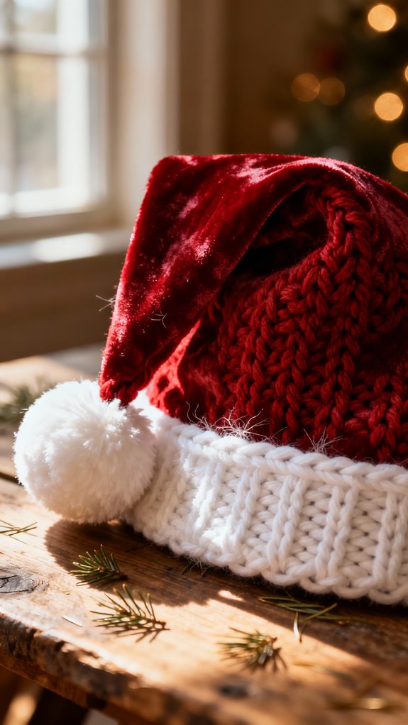 cozy crochet santa hat