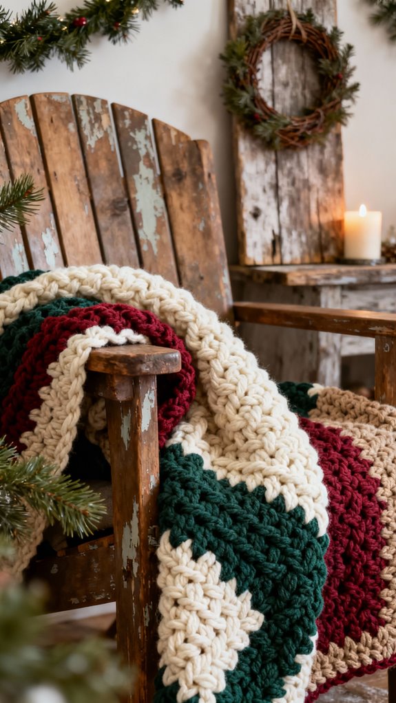 cozy rustic farmhouse blanket