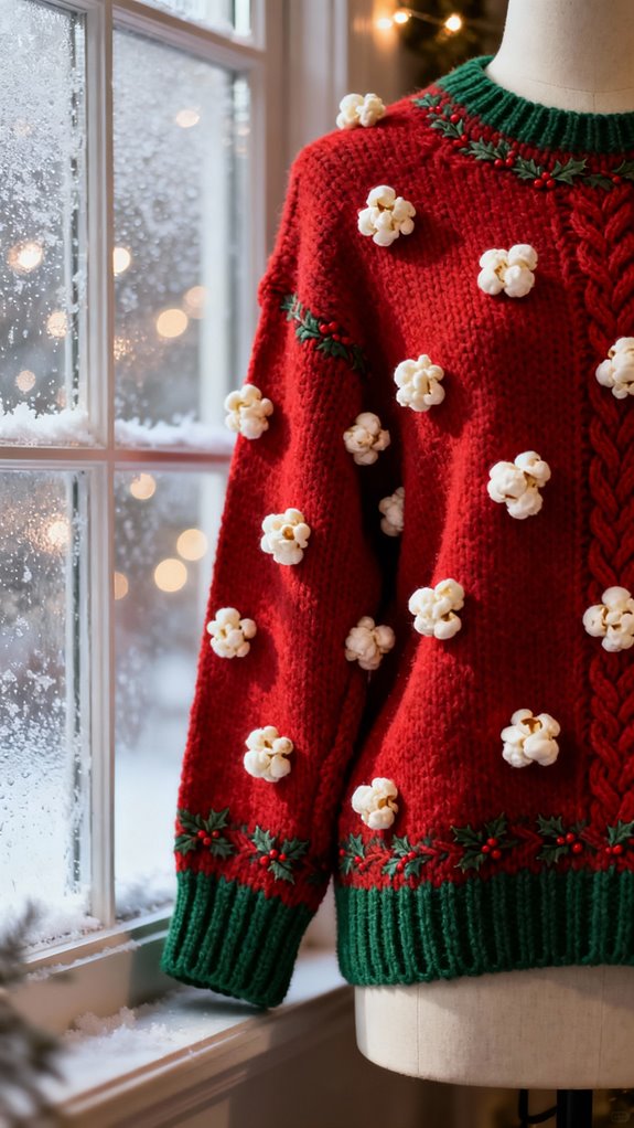 cozy textured popcorn sweater