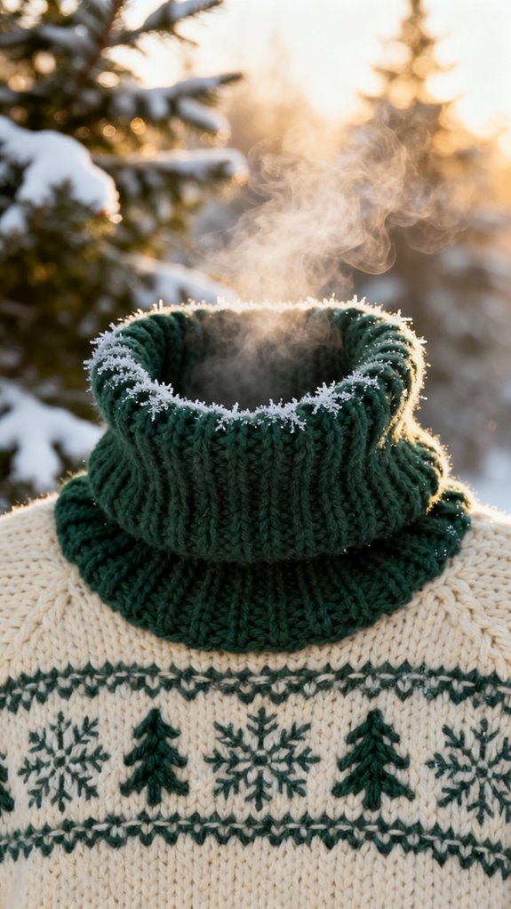 cozy turtleneck winter sweater