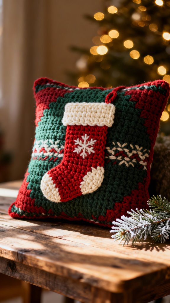 creative christmas stocking pillow