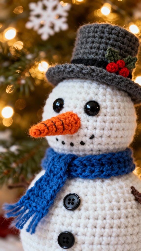 crochet frosty the snowman