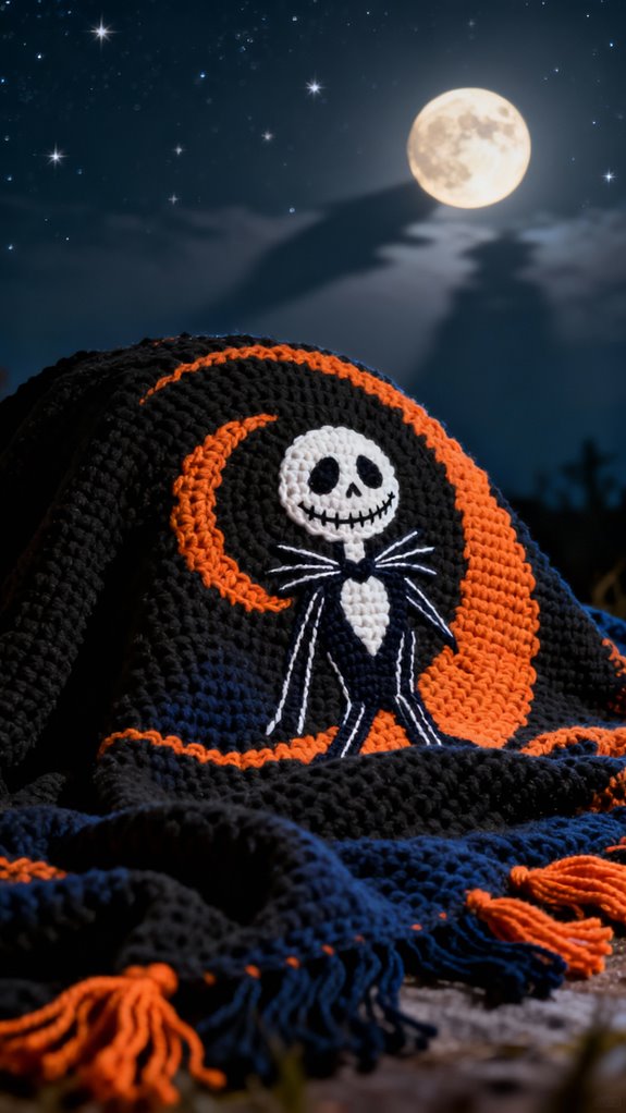 crochet spiral hill blanket