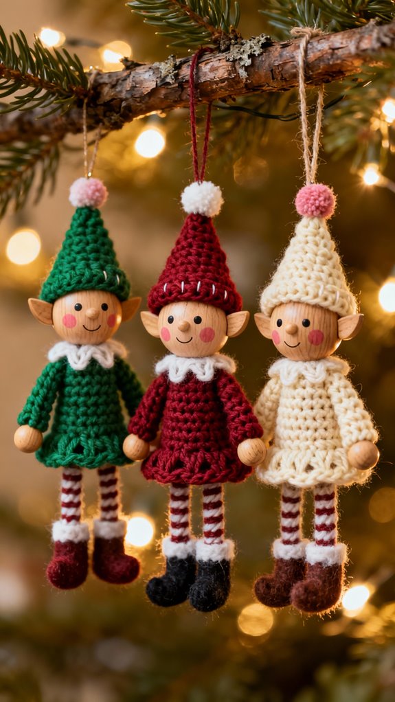 crocheted elf ornament magic