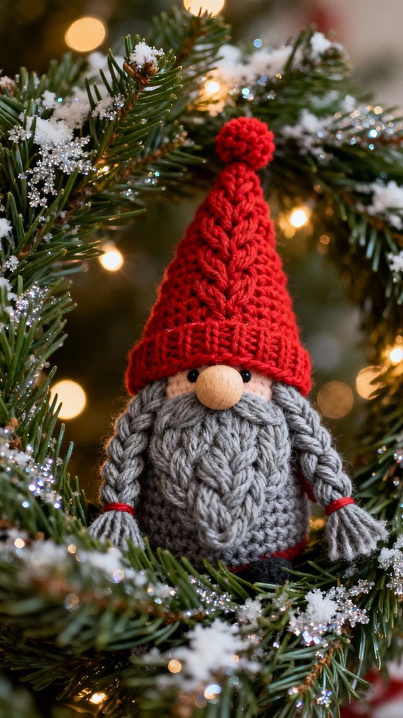 custom gnome wreath embellishment