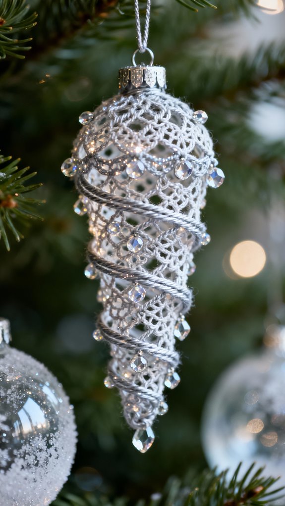 elegant icicle ornament creation