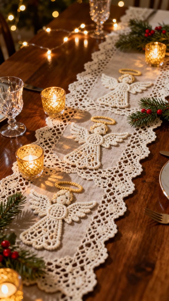 ethereal angel lace runner
