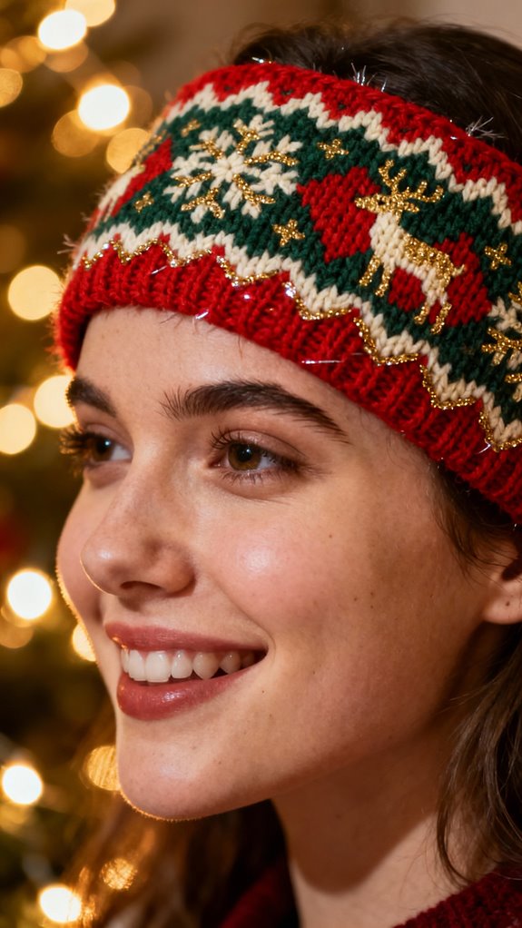fair isle crochet headband design