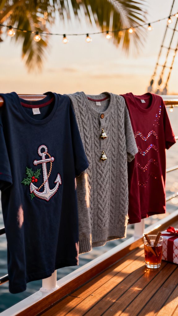 festive cruise holiday tees