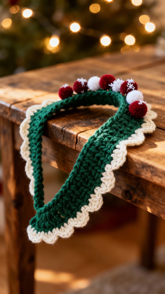 festive pom pom headband design