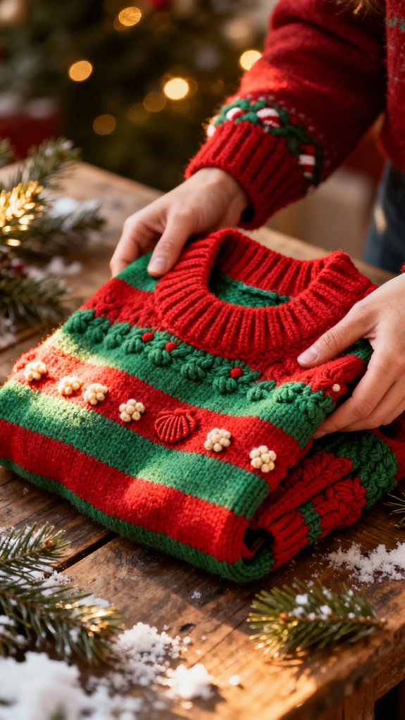 festive striped candy cane