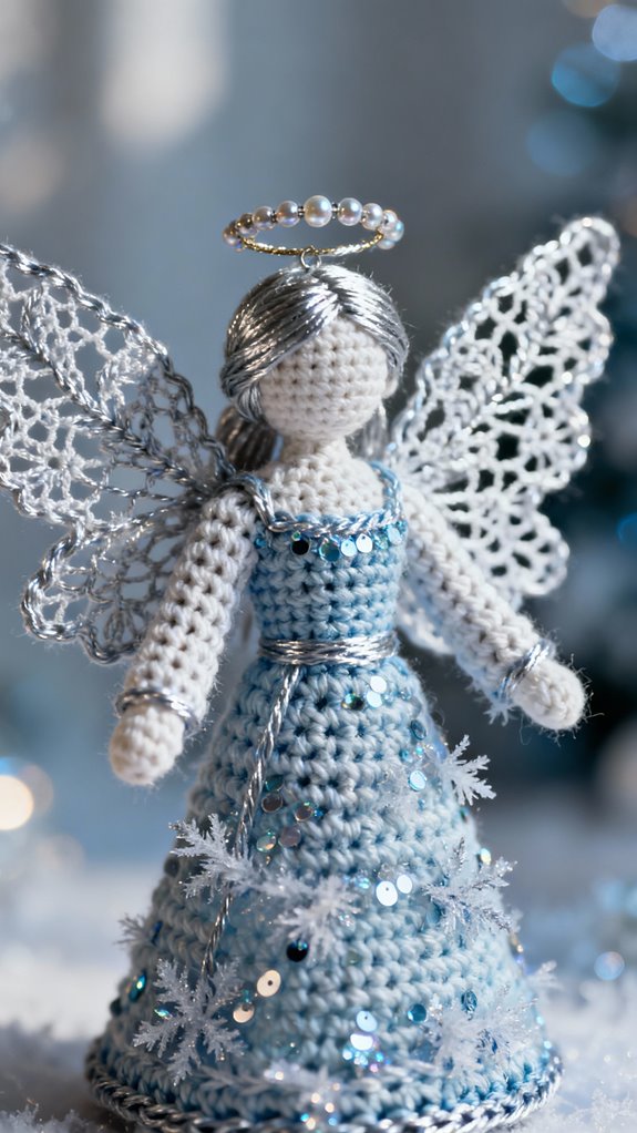frosty angel winter decor