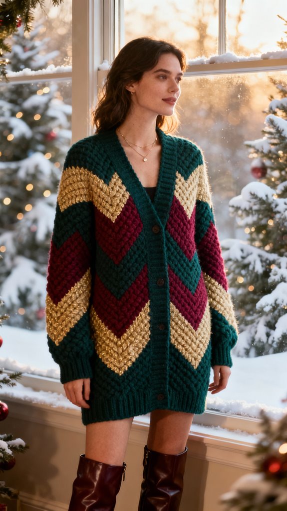 geometric designs for cardigans