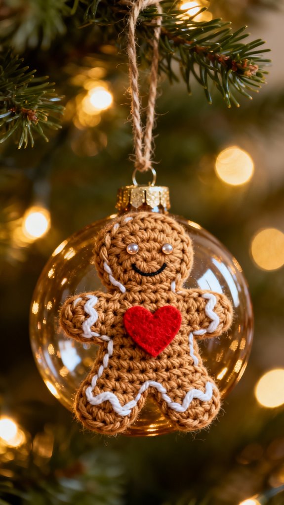 gingerbread man christmas ornament