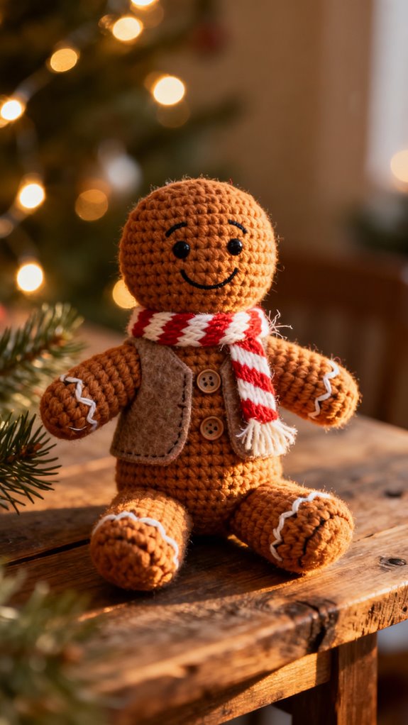gingerbread man plushie instructions