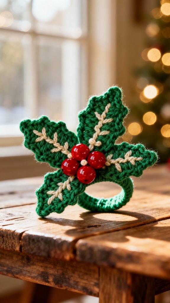 handmade holiday napkin rings