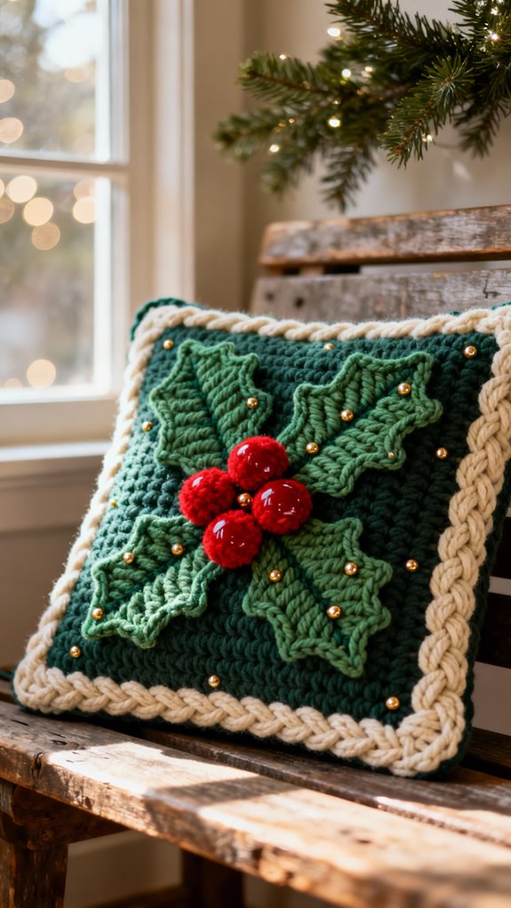 holly and berries design