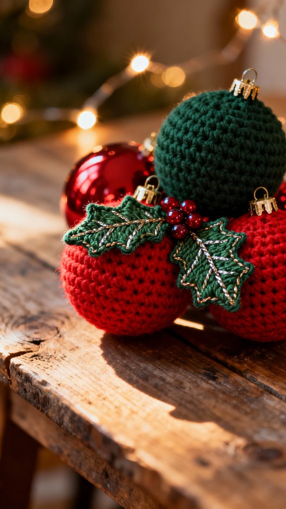 holly and berries ornament