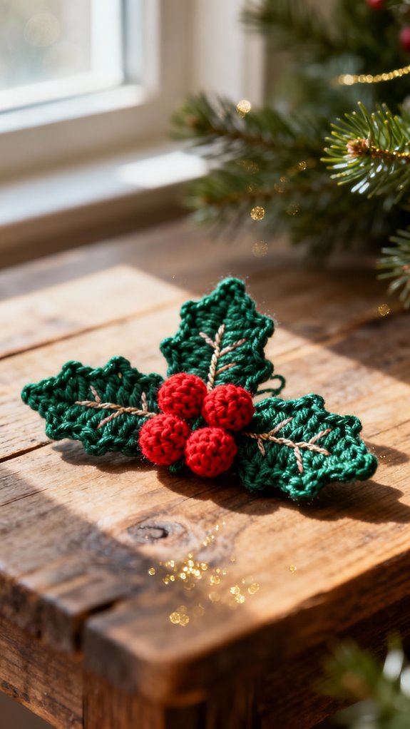 holly and berry accents
