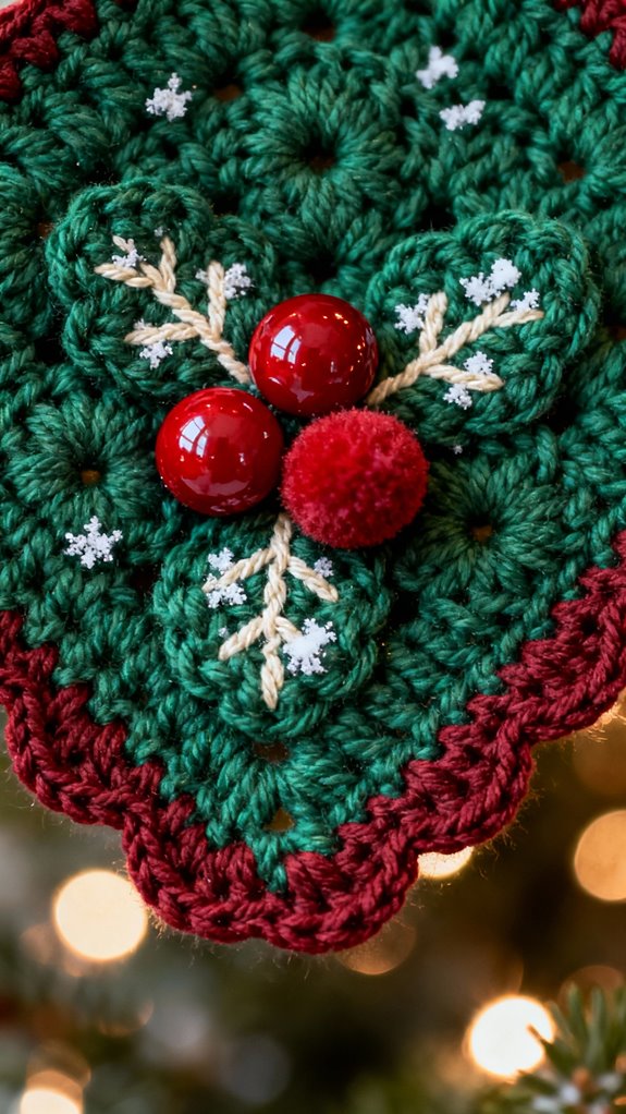 holly leaves and berries
