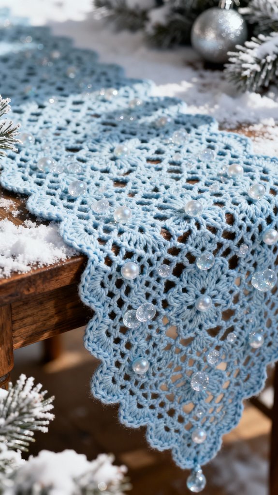 icy blue winter elegance