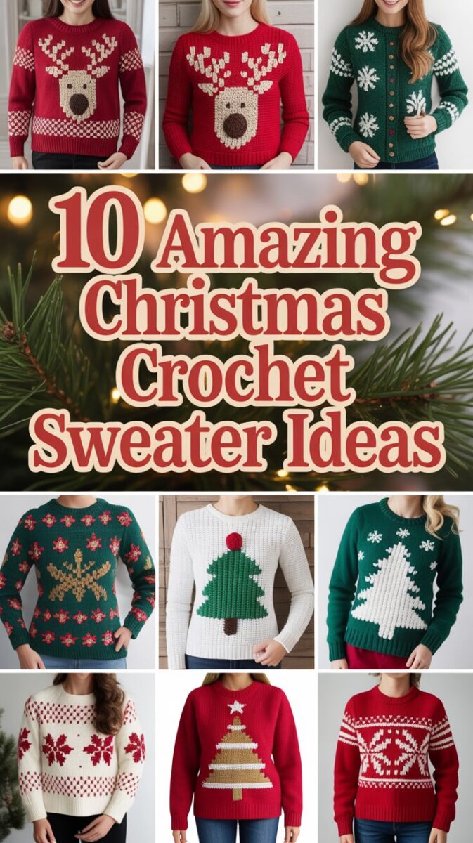 Christmas Crochet Sweater